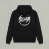 OK wow_Hoodie_schwarz_Back Hoodie "Ok, wow."