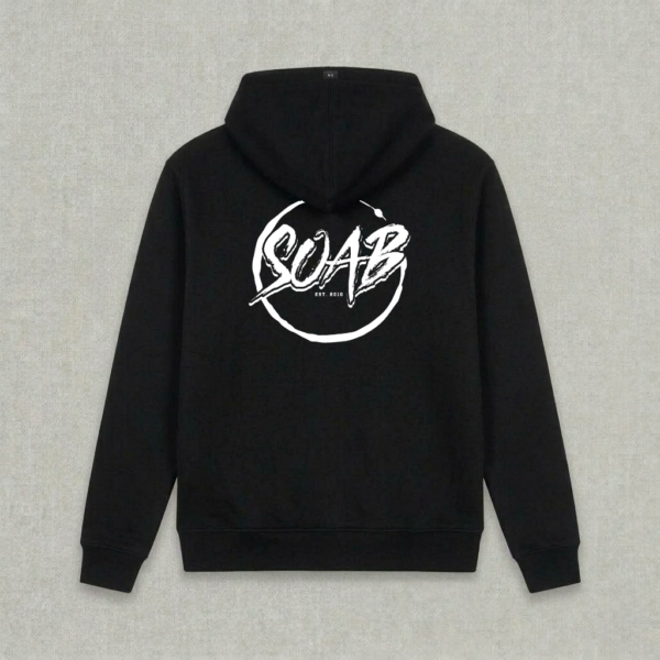 OK wow_Hoodie_schwarz_Back Hoodie "Ok, wow."