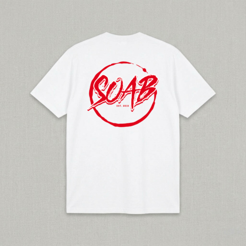 SOAB_White_red Shirt SOAB weiß