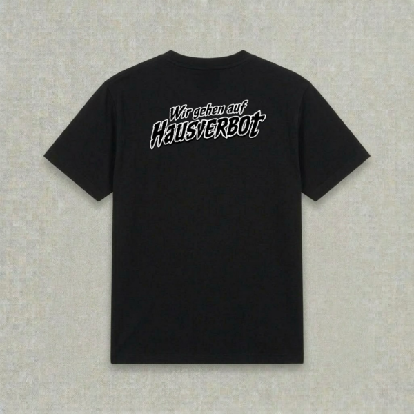 Shirt_Hausverbot_Back Hausverbot Shirt schwarz